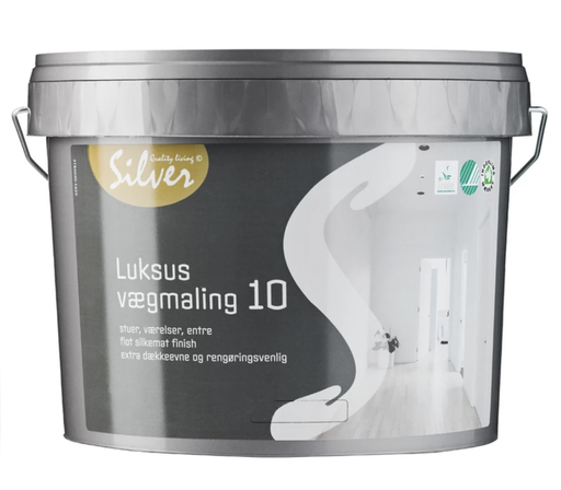 Silver 10 Peinture Murale de luxe Blanc 9L