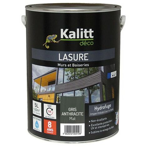 Kalitt Deco Lasur 5ans Anthracite 5L