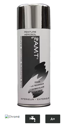 Peinture Aérosol AMT Effet Chromé Chrome (BPA64)