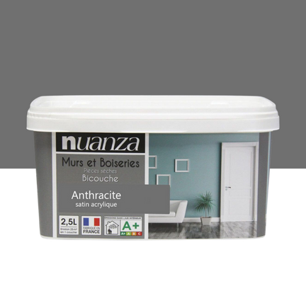 Nuanza Satin Bicouche Anthracite 2,5L